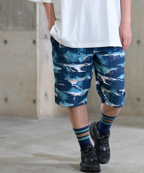 JOHN'S CLOSET（ジョンズクローゼット）の「【2】型押しワッフル 総柄プリントショーツ（その他パンツ・メンズ・ホワイト/ブラック/ネイビー/ネイビー系/ホワイト系その他・MEDIUM/LARGE）」の5枚目の写真