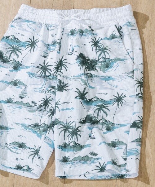 JOHN'S CLOSET（ジョンズクローゼット）の「【2】型押しワッフル 総柄プリントショーツ（その他パンツ・メンズ・ホワイト/ブラック/ネイビー/ネイビー系/ホワイト系その他・MEDIUM/LARGE）」の6枚目の写真
