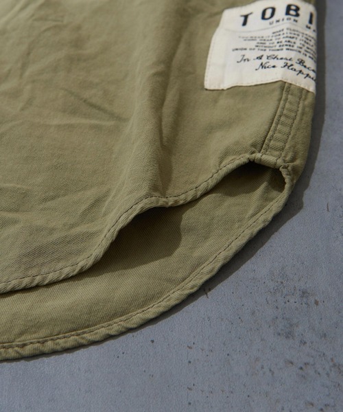 TOBILA（トビラ）の「スラブツイル フリンジ ウエスタンシャツ（シャツ/ブラウス・レディース・ベージュ/グリーン・M）」の17枚目の写真