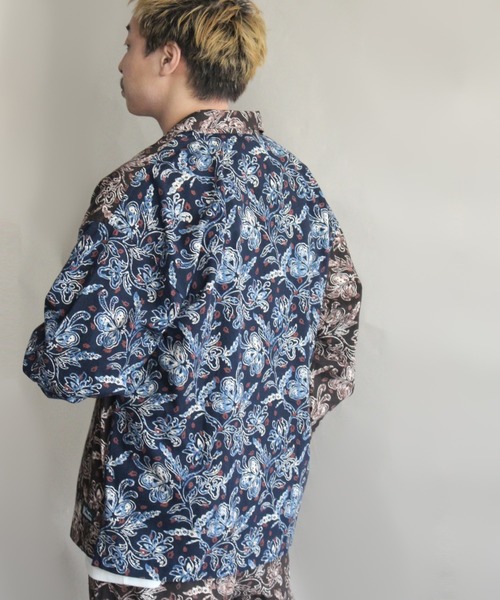 MANASTASH（マナスタッシュ）の「MANASTASH/マナスタッシュ　LOUNGE SHIRT ラウンジシャツ　7115101（シャツ/ブラウス・メンズ・ネイビー/その他/カラフル・MEDIUM/LARGE/X-LARGE）」の6枚目の写真