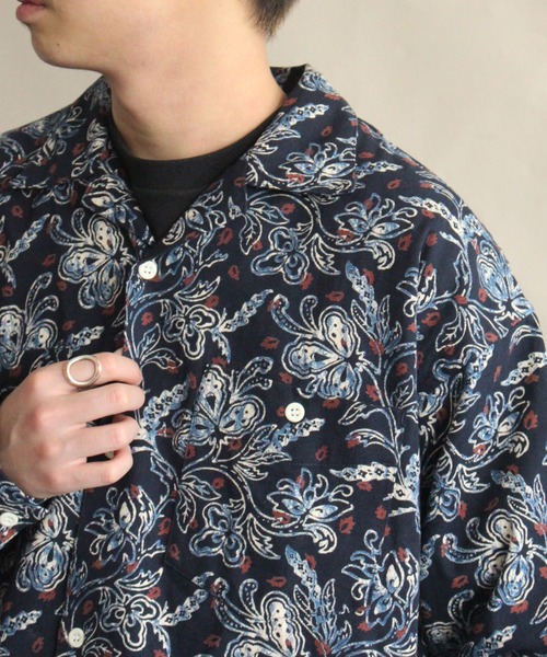 MANASTASH（マナスタッシュ）の「MANASTASH/マナスタッシュ　LOUNGE SHIRT ラウンジシャツ　7115101（シャツ/ブラウス・メンズ・ネイビー/その他/カラフル・MEDIUM/LARGE/X-LARGE）」の5枚目の写真