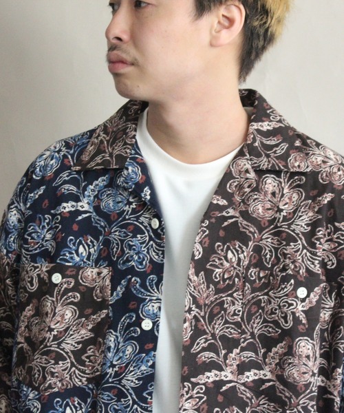 MANASTASH（マナスタッシュ）の「MANASTASH/マナスタッシュ　LOUNGE SHIRT ラウンジシャツ　7115101（シャツ/ブラウス・メンズ・ネイビー/その他/カラフル・MEDIUM/LARGE/X-LARGE）」の10枚目の写真