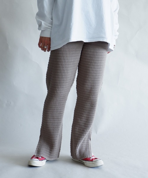 MANASTASH（マナスタッシュ）の「MANASTASH/マナスタッシュ　W's SNUGGLE SNUG THERMAL PT　ウィメンズ　スナッグサーマルパンツ（スウェットパンツ・レディース・ナチュラル/ブラック/モカ・MEDIUM）」の2枚目の写真