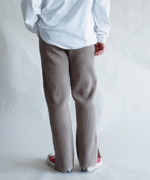 MANASTASH（マナスタッシュ）の「MANASTASH/マナスタッシュ　W's SNUGGLE SNUG THERMAL PT　ウィメンズ　スナッグサーマルパンツ（スウェットパンツ・レディース・ナチュラル/ブラック/モカ・MEDIUM）」の6枚目の写真