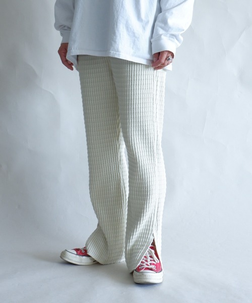 MANASTASH（マナスタッシュ）の「MANASTASH/マナスタッシュ　W's SNUGGLE SNUG THERMAL PT　ウィメンズ　スナッグサーマルパンツ（スウェットパンツ・レディース・ナチュラル/ブラック/モカ・MEDIUM）」の10枚目の写真