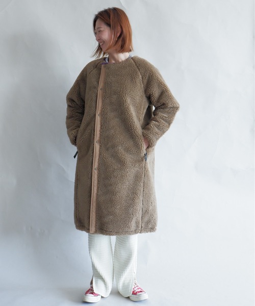 MANASTASH（マナスタッシュ）の「MANASTASH/マナスタッシュ　W's SNUGGLE SNUG THERMAL PT　ウィメンズ　スナッグサーマルパンツ（スウェットパンツ・レディース・ナチュラル/ブラック/モカ・MEDIUM）」の4枚目の写真