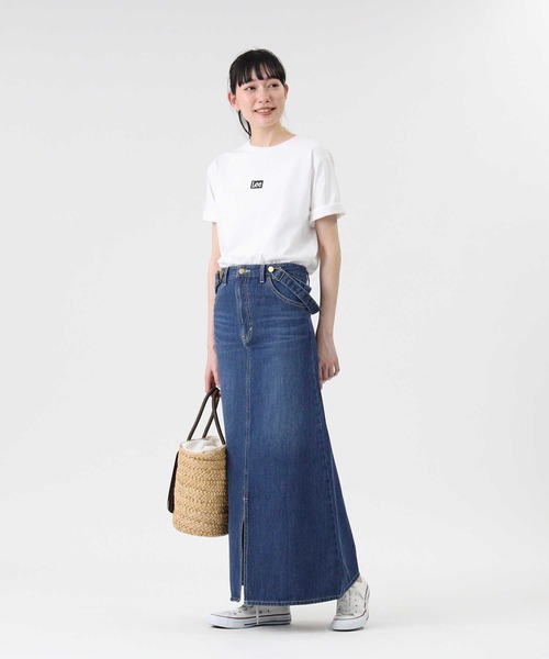 Lee（リー）の「【Lee】デニムサスペンダースカート（サロペット/オーバーオール・レディース・ダークインディゴブルー・S/M）」の6枚目の写真