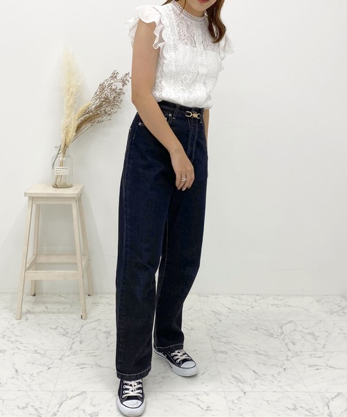 apres jour（アプレジュール）の「フレンチスリーブレーストップス