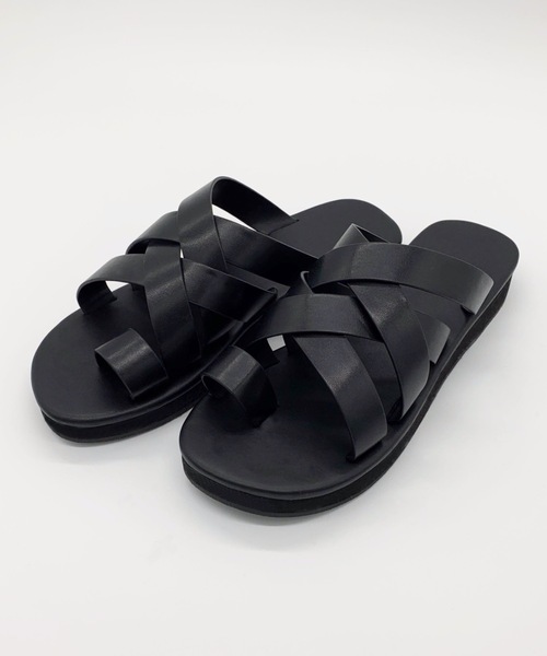 LYDIE(リディー)の「メッシュ編みフラットトングサンダル(サンダル・レディース・ブラック・LL/S/M/L)」の11枚目の写真