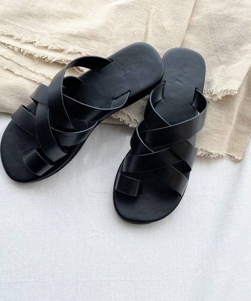 LYDIE(リディー)の「メッシュ編みフラットトングサンダル(サンダル・レディース・ブラック・LL/S/M/L)」の13枚目の写真