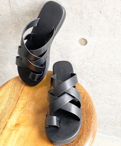 LYDIE(リディー)の「メッシュ編みフラットトングサンダル(サンダル・レディース・ブラック・LL/S/M/L)」の21枚目の写真