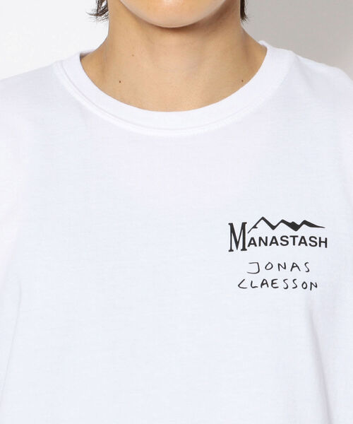 MANASTASH（マナスタッシュ）の「MANASTASH×JONAS CLAESSON/マナスタッシュ×ジョナスクレアッソン ICON アイコン　Tシャツ（Tシャツ/カットソー・メンズ・ホワイト・LARGE/X-LARGE/MEDIUM）」の9枚目の写真