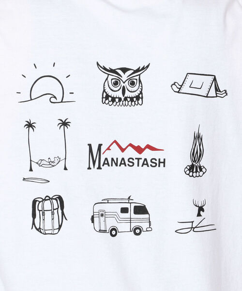 MANASTASH（マナスタッシュ）の「MANASTASH×JONAS CLAESSON/マナスタッシュ×ジョナスクレアッソン ICON アイコン　Tシャツ（Tシャツ/カットソー・メンズ・ホワイト・LARGE/X-LARGE/MEDIUM）」の11枚目の写真