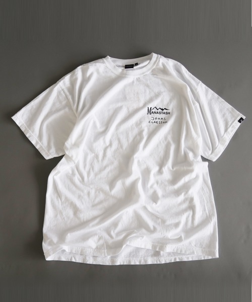 MANASTASH（マナスタッシュ）の「MANASTASH×JONAS CLAESSON/マナスタッシュ×ジョナスクレアッソン ICON アイコン　Tシャツ（Tシャツ/カットソー・メンズ・ホワイト・LARGE/X-LARGE/MEDIUM）」の4枚目の写真