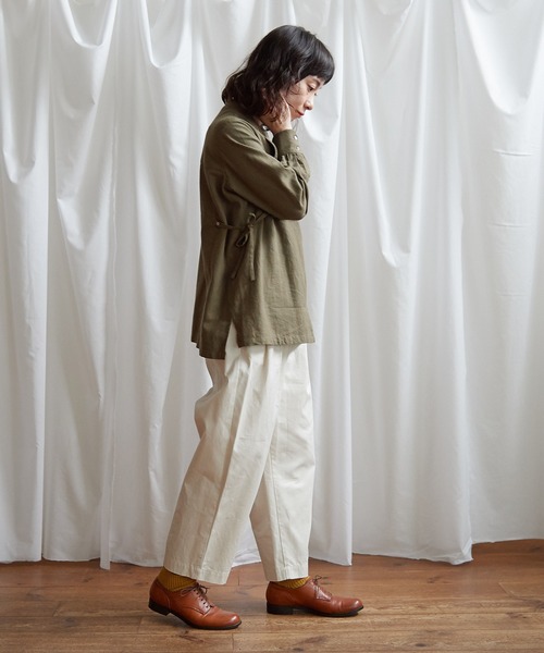 Lene(レネ)の「ランダムピンタック ブラウス(シャツ/ブラウス・レディース・ベージュ/カーキ・FREE)」の6枚目の写真