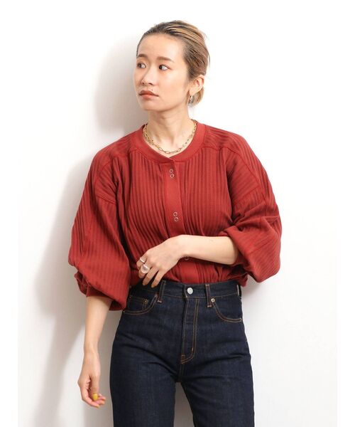 Ungrid（アングリッド）の「ショートカットルーズカーデ（カーディガン/ボレロ・レディース・アイボリー/チャコールグレー/レッド・FREE）」の14枚目の写真