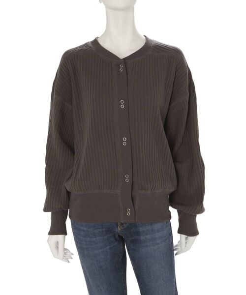 Ungrid（アングリッド）の「ショートカットルーズカーデ（カーディガン/ボレロ・レディース・アイボリー/チャコールグレー/レッド・FREE）」の12枚目の写真