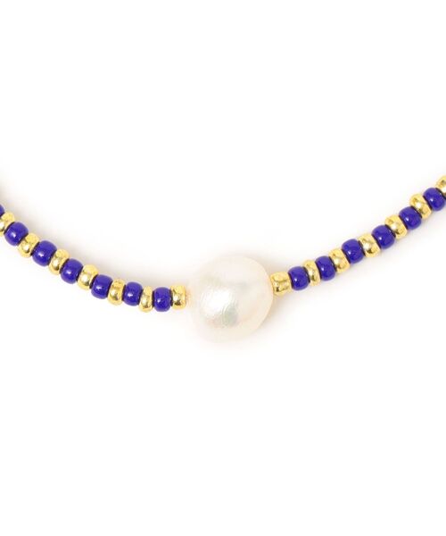 SHIPS（シップス）の「ZHUU:ワントップパールモチーフネックレス（ネックレス・レディース・オフホワイト/ブルー・ONE SIZE）」の3枚目の写真