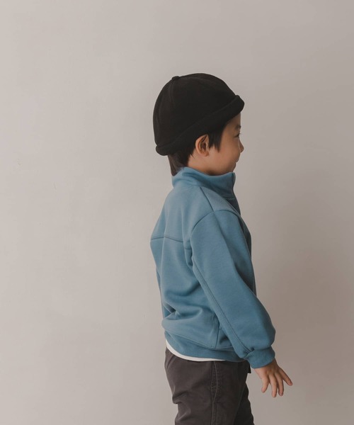 URBAN RESEARCH DOORS（アーバンリサーチドアーズ）の「ハーフジッププルオーバー(KIDS)（スウェット・キッズ・ブルー/アイボリー・120/105/135）」の11枚目の写真