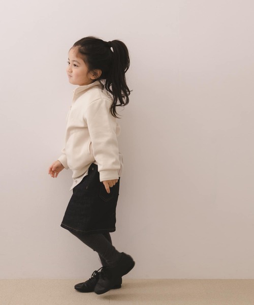 URBAN RESEARCH DOORS（アーバンリサーチドアーズ）の「ハーフジッププルオーバー(KIDS)（スウェット・キッズ・ブルー/アイボリー・120/105/135）」の6枚目の写真