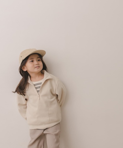 URBAN RESEARCH DOORS（アーバンリサーチドアーズ）の「ハーフジッププルオーバー(KIDS)（スウェット・キッズ・ブルー/アイボリー・120/105/135）」の18枚目の写真