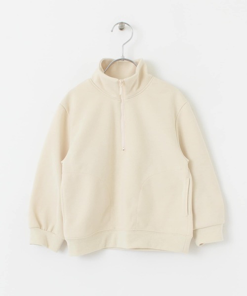 URBAN RESEARCH DOORS（アーバンリサーチドアーズ）の「ハーフジッププルオーバー(KIDS)（スウェット・キッズ・ブルー/アイボリー・120/105/135）」の13枚目の写真
