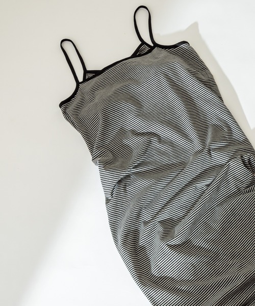 mystic(ミスティック)の「SHIMAワンピース(ルームウェア/パジャマ・レディース・ピンク/オレンジ/ブラック・FREE)」の9枚目の写真