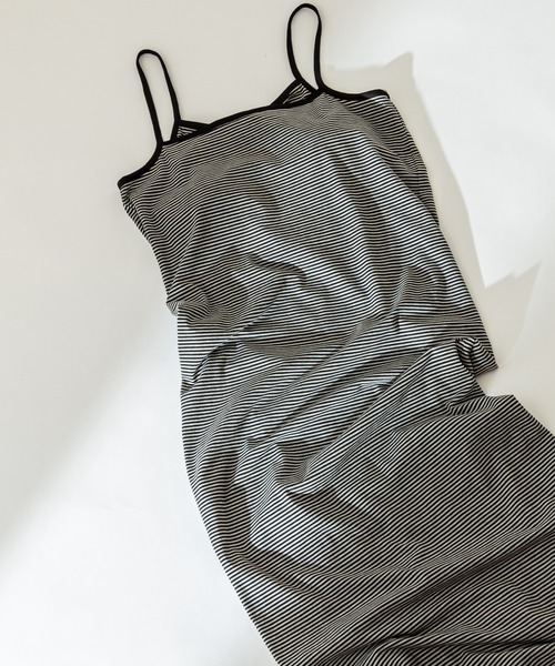 mystic(ミスティック)の「SHIMAワンピース(ルームウェア/パジャマ・レディース・ピンク/オレンジ/ブラック・FREE)」の10枚目の写真