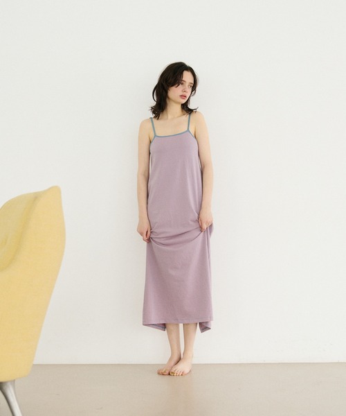 mystic(ミスティック)の「SHIMAワンピース(ルームウェア/パジャマ・レディース・ピンク/オレンジ/ブラック・FREE)」の15枚目の写真