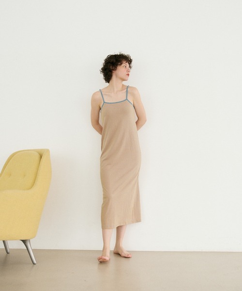 mystic(ミスティック)の「SHIMAワンピース(ルームウェア/パジャマ・レディース・ピンク/オレンジ/ブラック・FREE)」の6枚目の写真