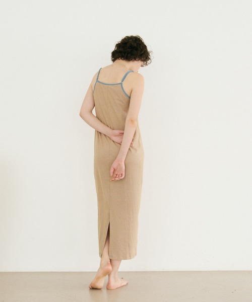 mystic(ミスティック)の「SHIMAワンピース(ルームウェア/パジャマ・レディース・ピンク/オレンジ/ブラック・FREE)」の7枚目の写真