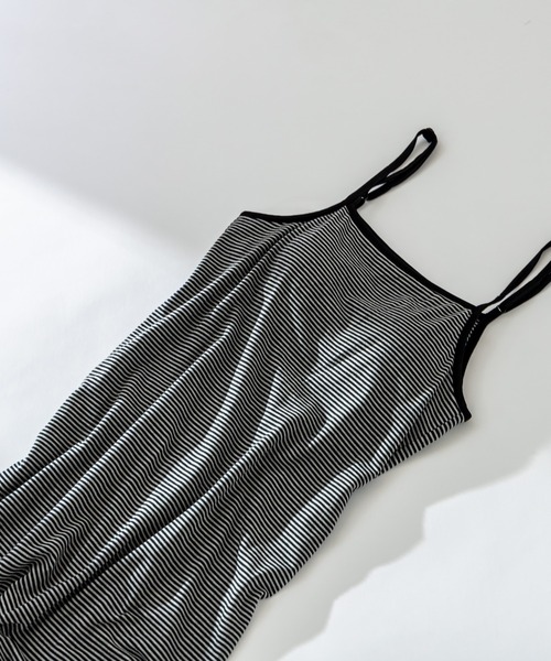 mystic(ミスティック)の「SHIMAワンピース(ルームウェア/パジャマ・レディース・ピンク/オレンジ/ブラック・FREE)」の18枚目の写真