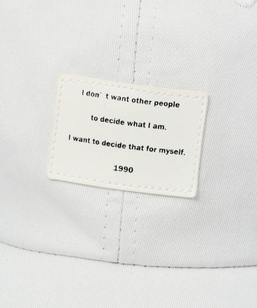 JEANASIS(ジーナシス)の「レタリングキャップ/215989(キャップ・レディース・ホワイト/ライトブルー/ブラウン/ブラック・FREE)」の7枚目の写真