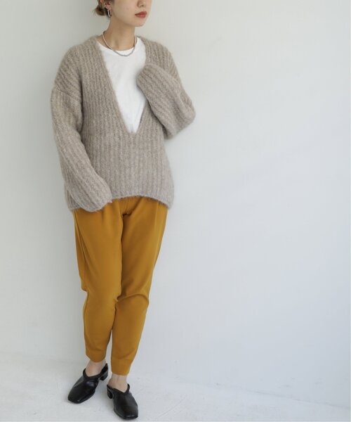 MJUKA.（ミューカ）の「タックパンツ　モナルーチェ2WAYトロ（その他パンツ・レディース・ブラック/ベージュ/マスタード・SMALL/MEDIUM/X-SMALL）」の15枚目の写真