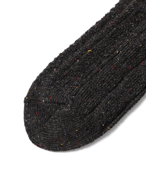 BEAMS PLUS（ビームスプラス）の「Cable Nep Multi Pattern Socks（ソックス/靴下・メンズ・グリーン/チャコールグレー/ブラウン/オフホワイト/イエロー系その他6・ONE SIZE）」の15枚目の写真
