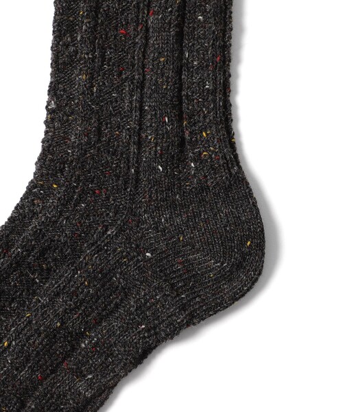 BEAMS PLUS（ビームスプラス）の「Cable Nep Multi Pattern Socks（ソックス/靴下・メンズ・グリーン/チャコールグレー/ブラウン/オフホワイト/イエロー系その他6・ONE SIZE）」の6枚目の写真