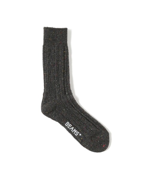 BEAMS PLUS（ビームスプラス）の「Cable Nep Multi Pattern Socks（ソックス/靴下・メンズ・グリーン/チャコールグレー/ブラウン/オフホワイト/イエロー系その他6・ONE SIZE）」の7枚目の写真