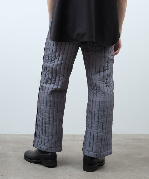 unlow（アンロー）の「シャンブレーキルティングパンツ（セットアップ対応）（その他パンツ・メンズ・グレー/ブルー・L/M）」の11枚目の写真