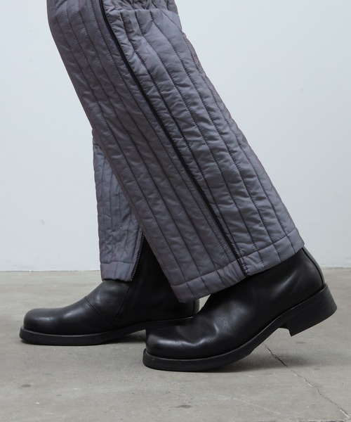 unlow（アンロー）の「シャンブレーキルティングパンツ（セットアップ対応）（その他パンツ・メンズ・グレー/ブルー・L/M）」の13枚目の写真