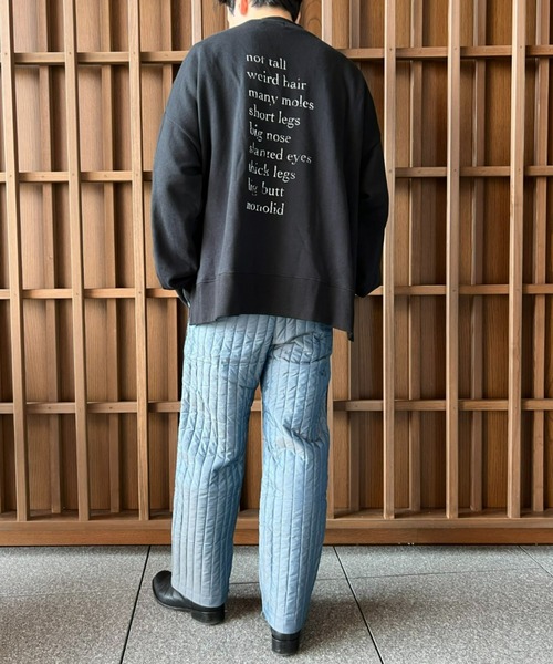 unlow（アンロー）の「シャンブレーキルティングパンツ（セットアップ対応）（その他パンツ・メンズ・グレー/ブルー・L/M）」の6枚目の写真