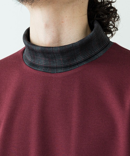 Lui's（ルイス）の「ネックチェックタートルカットソー（その他トップス・メンズ・ブラック/グリーン/バーガンディー・SMALL/MEDIUM）」の11枚目の写真