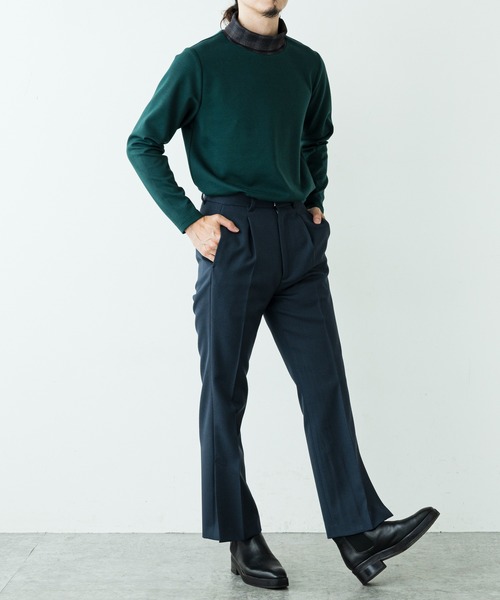 Lui's（ルイス）の「ネックチェックタートルカットソー（その他トップス・メンズ・ブラック/グリーン/バーガンディー・SMALL/MEDIUM）」の14枚目の写真