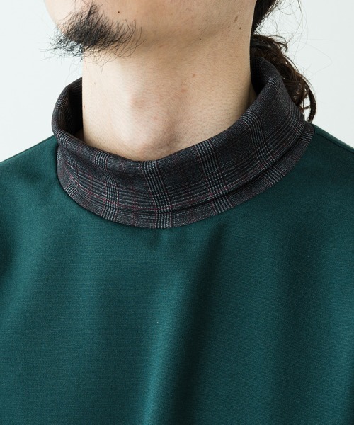 Lui's（ルイス）の「ネックチェックタートルカットソー（その他トップス・メンズ・ブラック/グリーン/バーガンディー・SMALL/MEDIUM）」の9枚目の写真