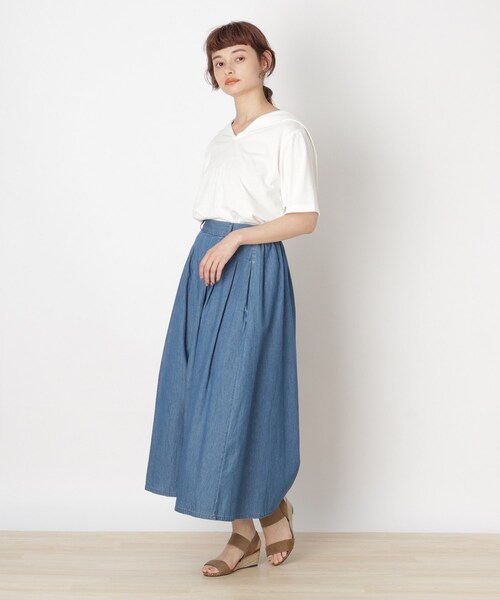 Cutie Blonde（キューティーブロンド）の「◆【S-L】ライトオンスデニムスカーチョ（その他パンツ・レディース・ブルー系5/ネイビー系5・03/01/02）」の10枚目の写真