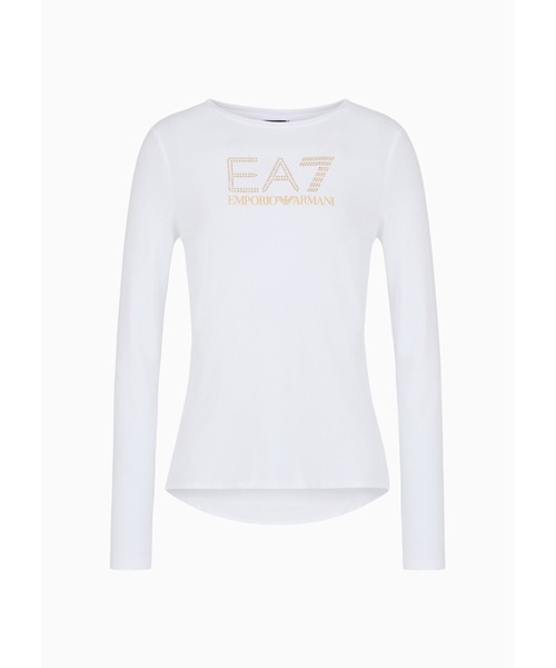 EMPORIO ARMANI EA7(エンポリオアルマーニイーエーセブン)の「【エンポリオ アルマーニ EA7】Evolution 長袖Tシャツ ストレッチコットン/モダール(Tシャツ/カットソー・レディース・ネイビー/ブラック/ホワイト・MEDIUM/SMALL/X-SMALL/LARGE/X-LARGE)」の11枚目の写真
