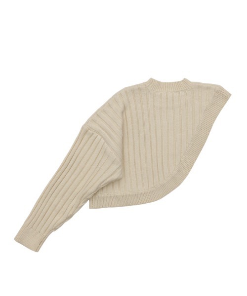 2022 AW リブ編みワンショルダーニット（ニット/セーター）｜select