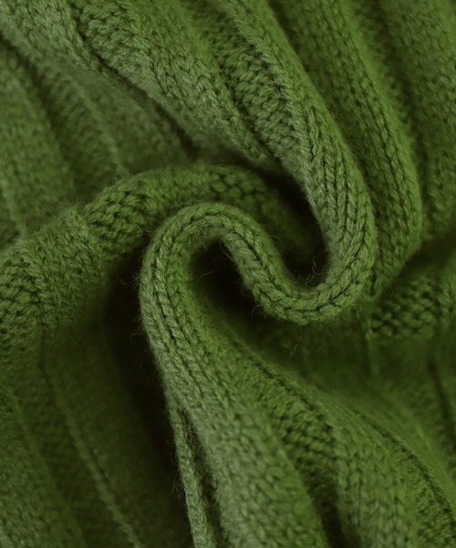 select MOCA by son（セレクトモカバイソン）の「2022 AW リブ編みワンショルダーニット（ニット/セーター・レディース・ブラック/ライトベージュ/アイボリー/グリーン・FREE）」の6枚目の写真