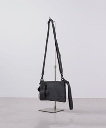 Ree&Mee 2WAY はっ水加工 スマホ スクエア ショルダー ネック ポーチ サコッシュ