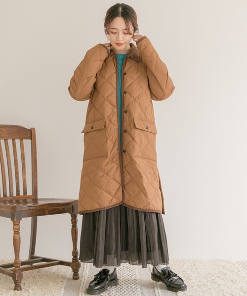 ITEMS URBANRESEARCH（アイテムズ アーバンリサーチ）の「シャイニープリーツスカート（スカート・レディース・ライトブラウン/グリーン系その他/ピンクベージュ/チャコールグレー・FREE）」の5枚目の写真