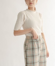 KBF | 柄編みコンパクトニット(ニット/セーター)